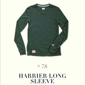 Tracksmith women’s harrier long sleeve wool shirt